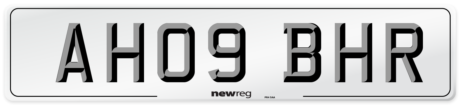 AH09 BHR Number Plate from New Reg